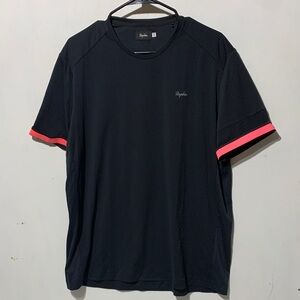 Rapha Technical Men's Black Tee with Reflective Signal Cuffs